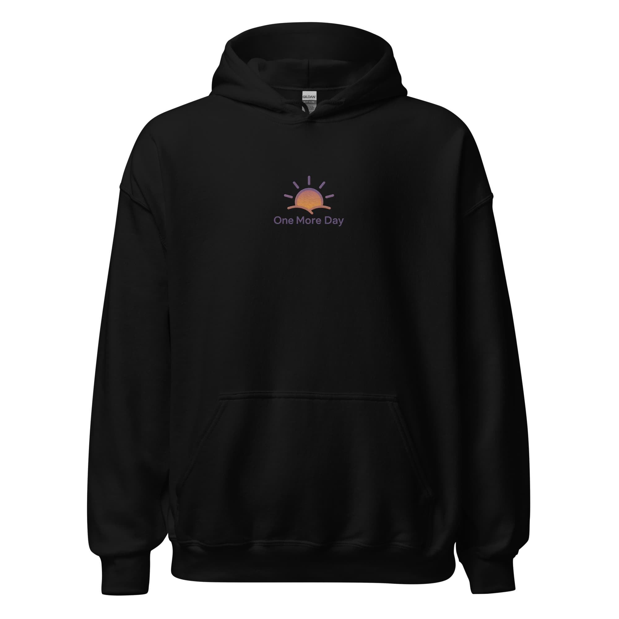 OMD Core Embroidered Hoodie in Black