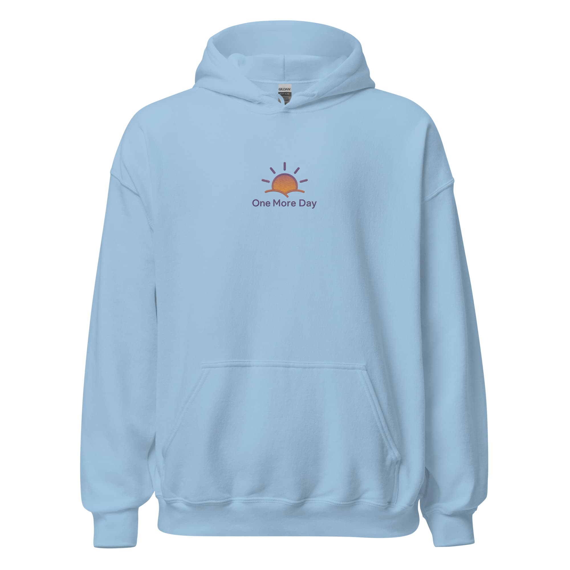 OMD Core Embroidered Hoodie in Light Blue