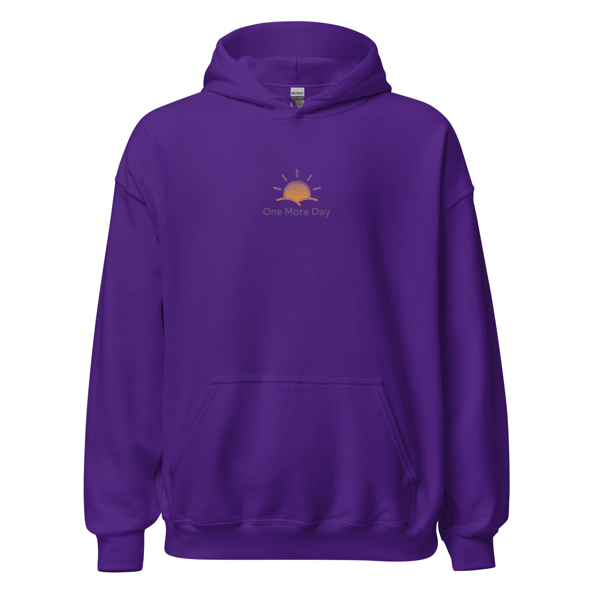 OMD Core Embroidered Hoodie in Purple