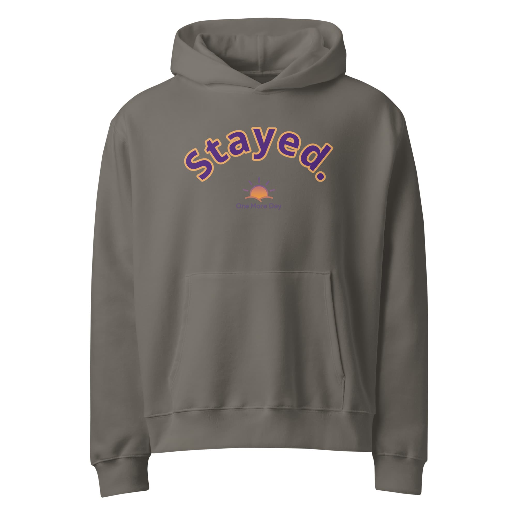 Stayed Statement Hoodie in Asphalt