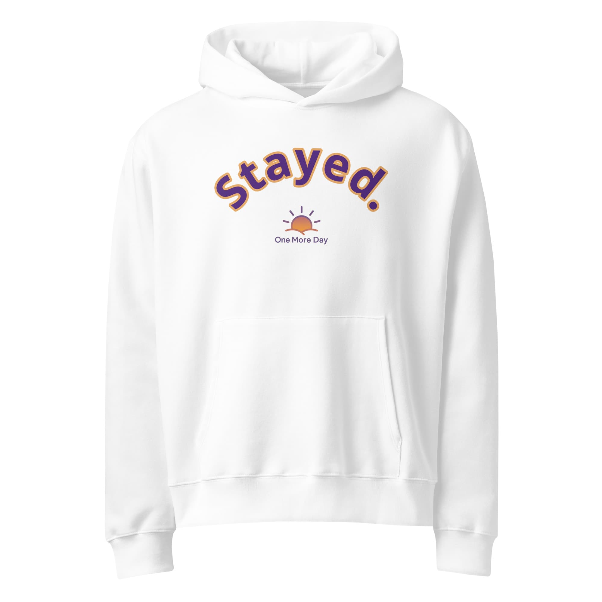 Stayed Statement Hoodie in White