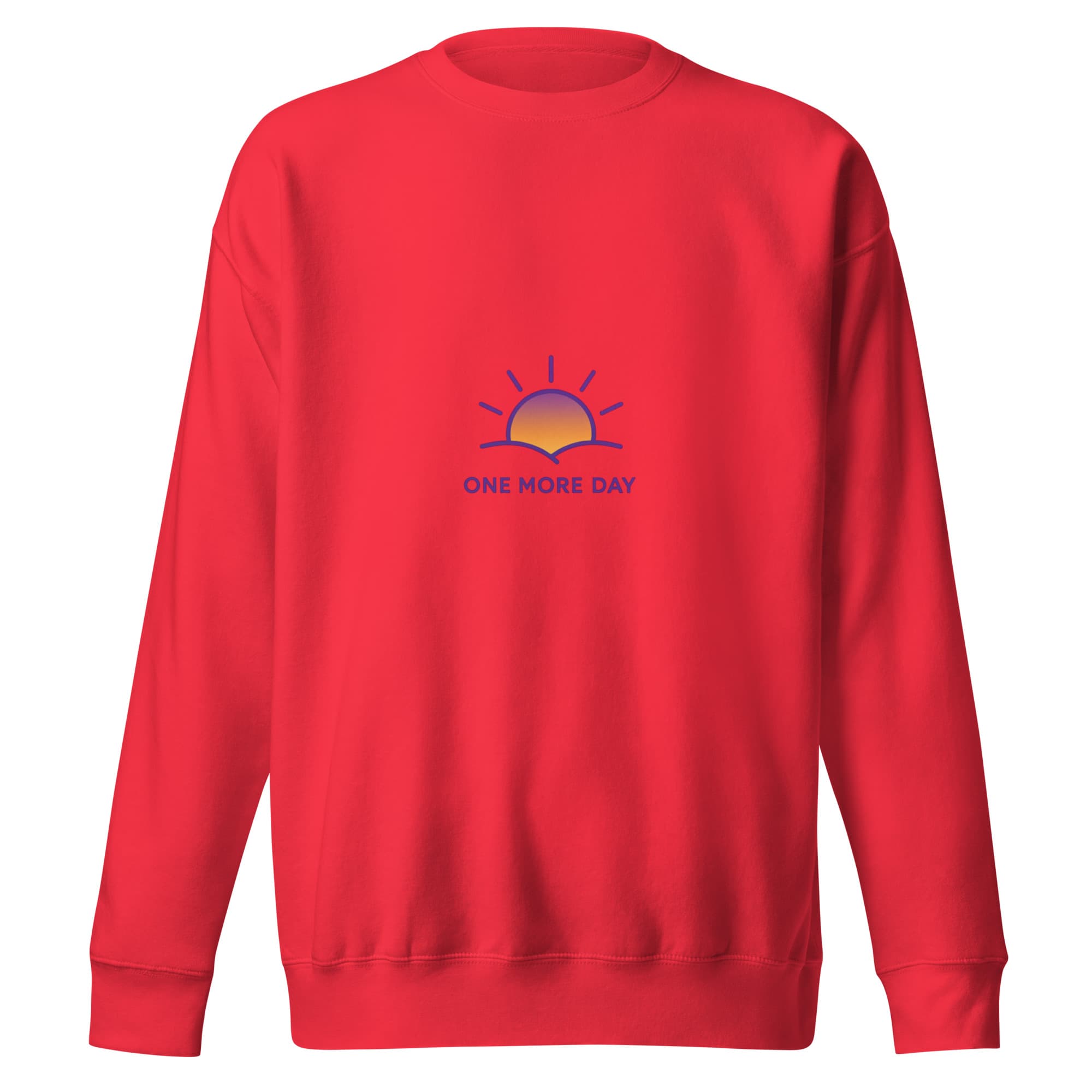 OMD Core Printed Crewneck in Red